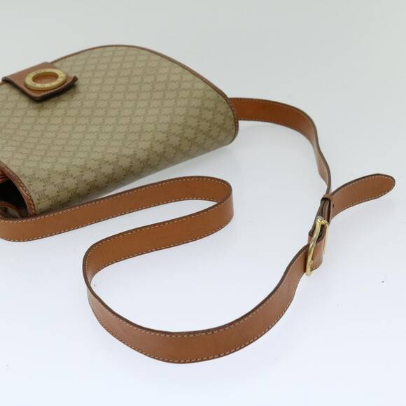 CELINE Macadam Canvas Shoulder Bag Beige - Picture 8 of 12